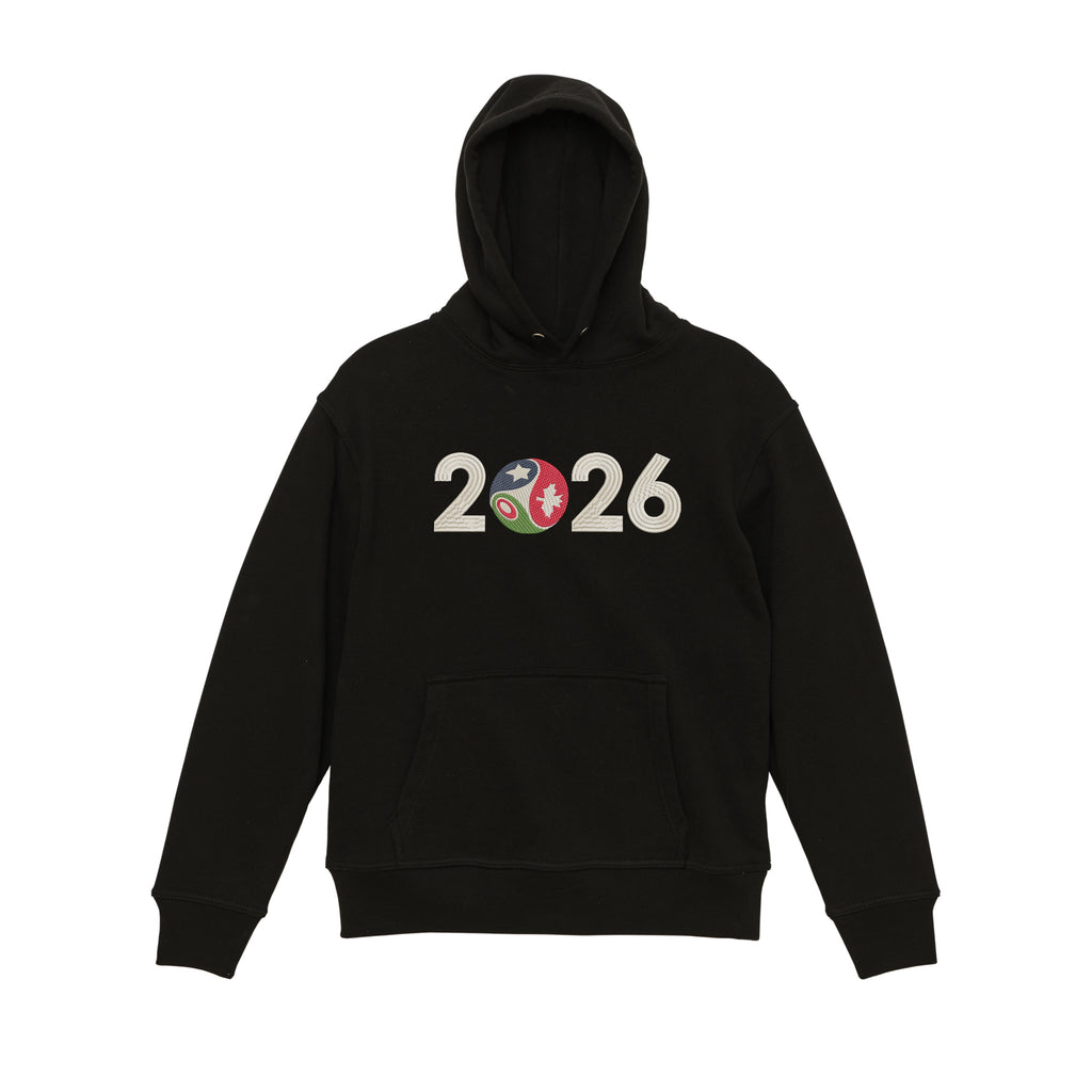 FIFA WORLDCUP 2026 Embroidered Heavyweight 450 GSM Cotton Hoodie Sweatshirt