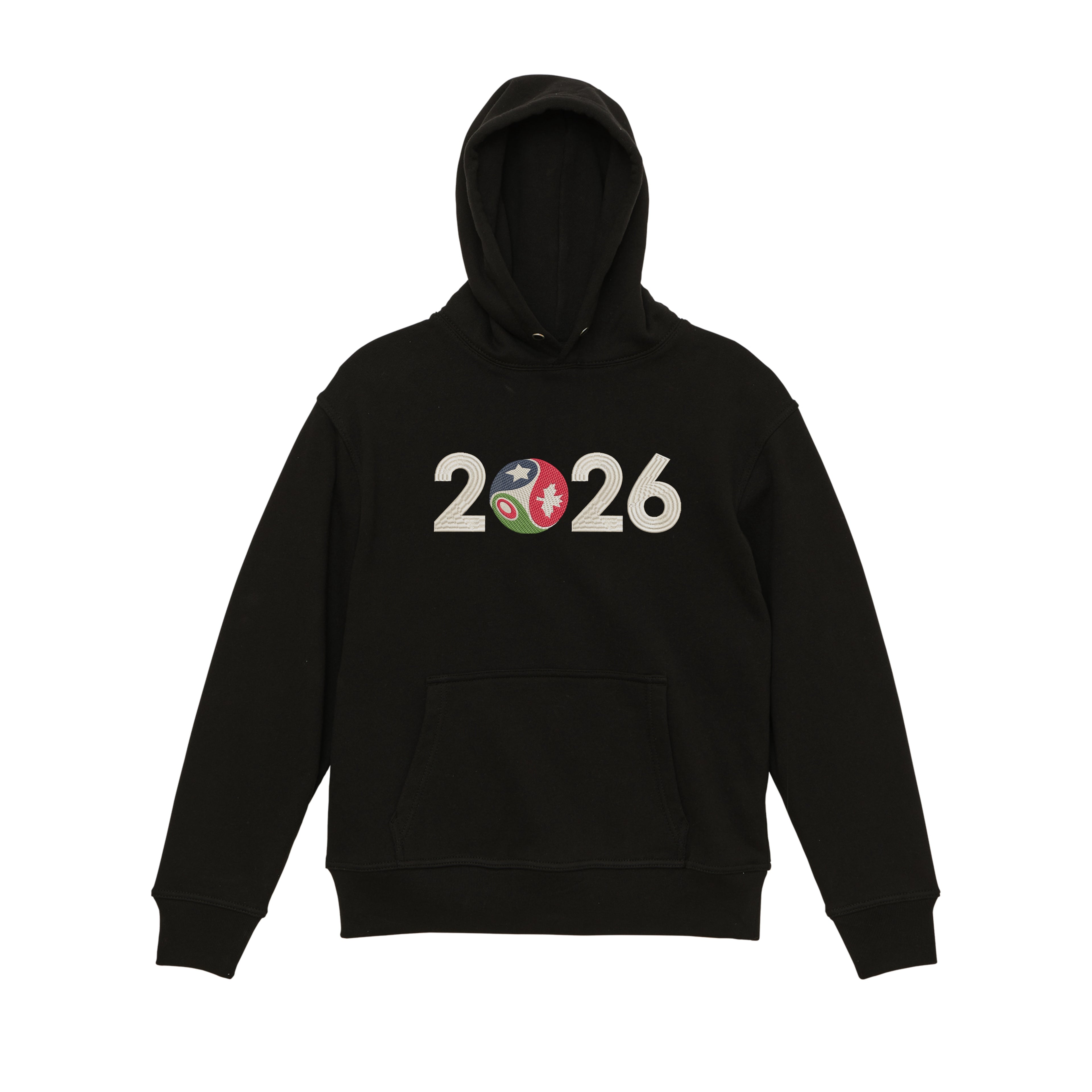 FIFA WORLDCUP 2026 Embroidered Heavyweight 450 GSM Cotton Hoodie Sweatshirt