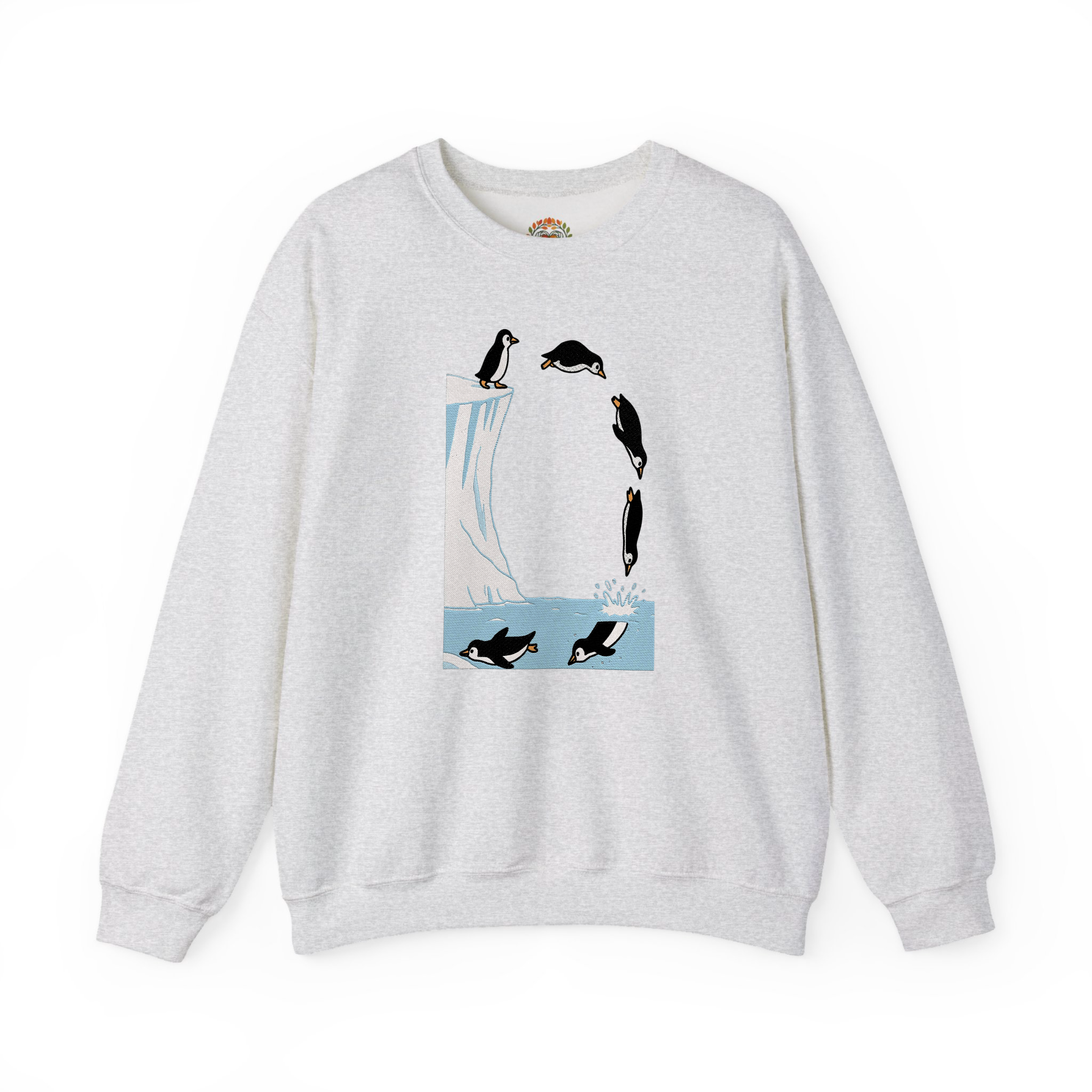 Penguin Diving Premium Heavyweight Embroidered Hoodie and Sweatshirt