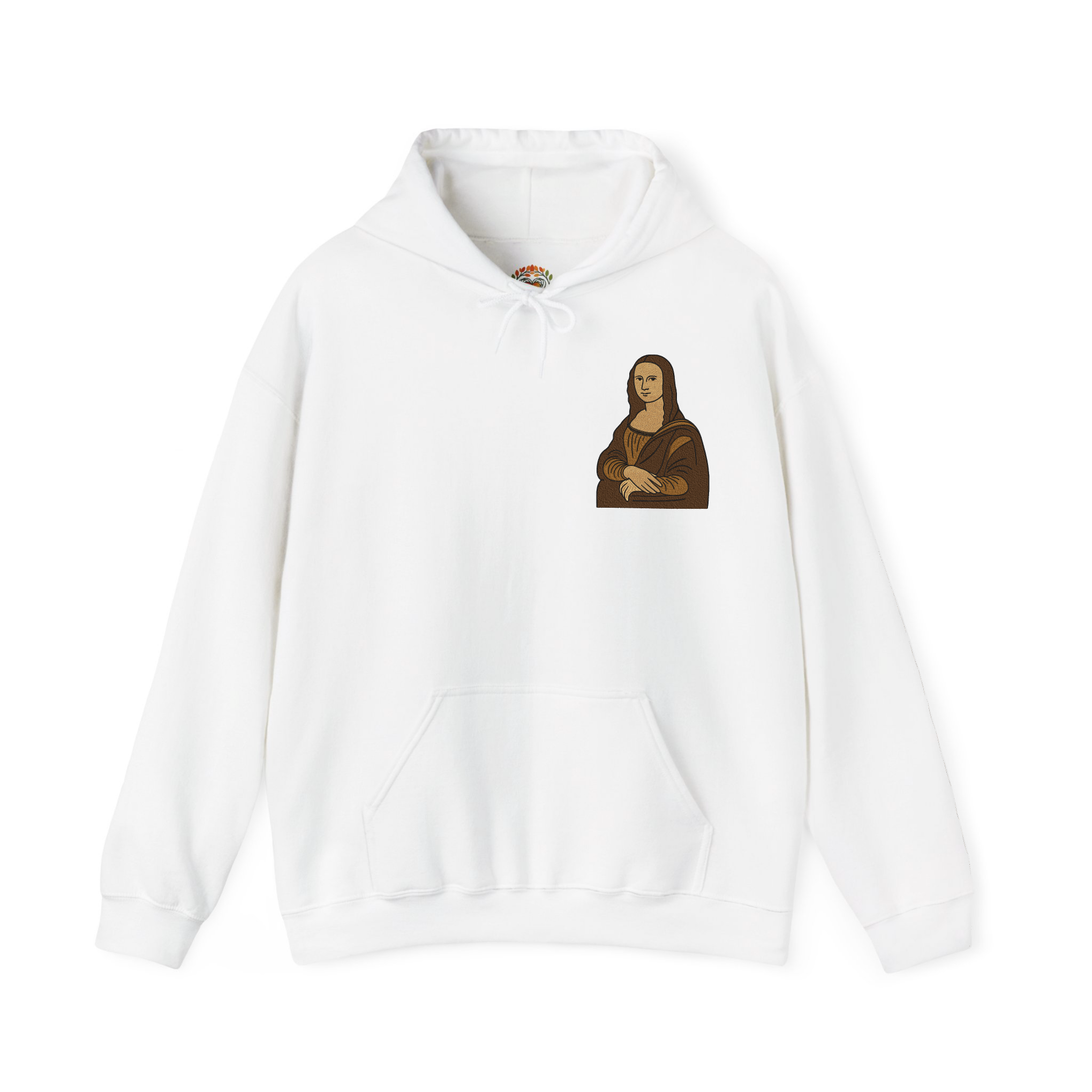 Mona Lisa Embroidery Hoodie | Sweatshirt | T-shirt