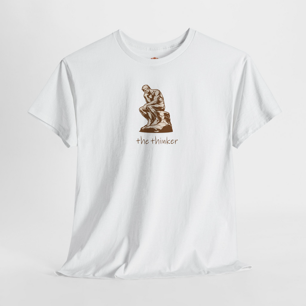 The Thinker Le Penseur Auguste Rodin Embroidered Hoodie | Sweatshirt | T-shirt