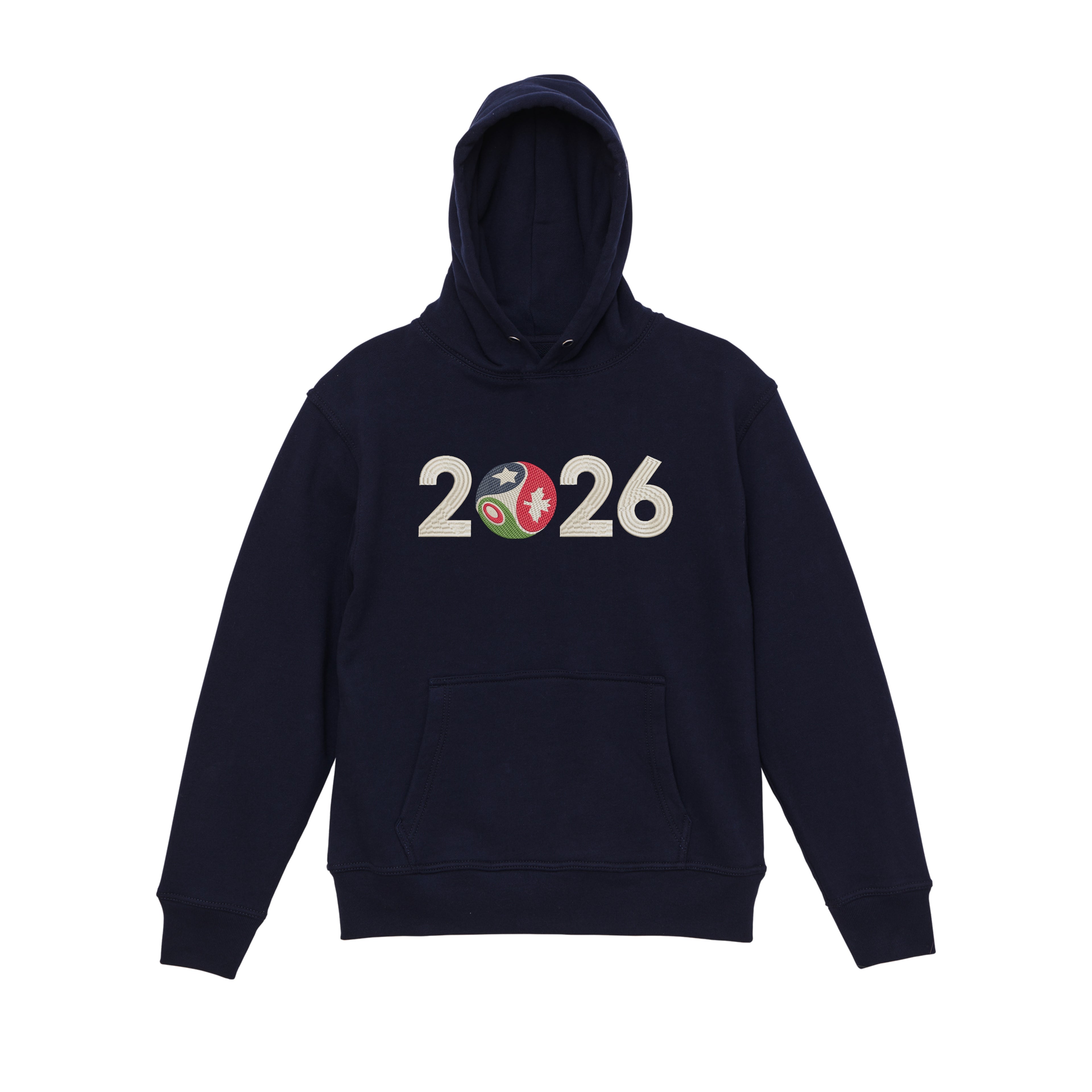 FIFA WORLDCUP 2026 Embroidered Heavyweight 450 GSM Cotton Hoodie Sweatshirt