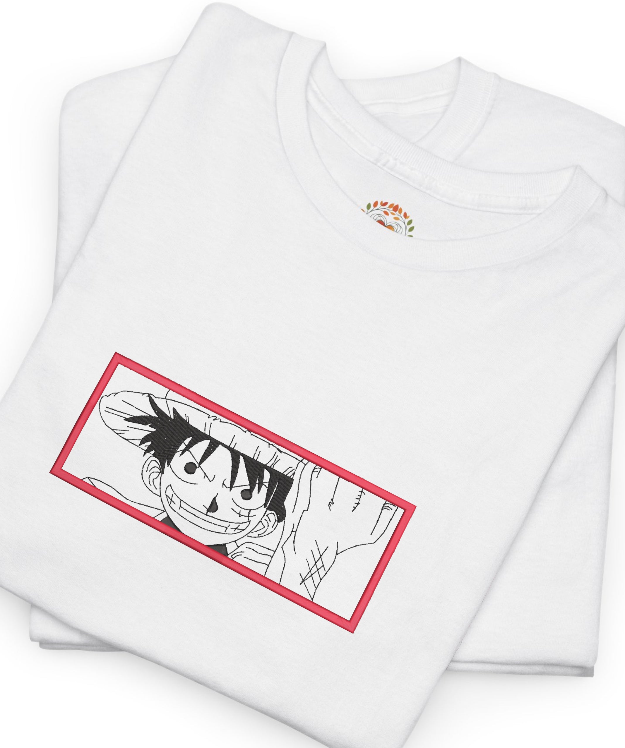 One Piece Monkey D Luffy Embroidered Premium T shirt