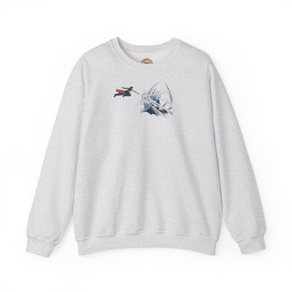 Anime Fantasy Skull Fight Premium Heavyweight Embroidered Hoodie and Sweatshirt