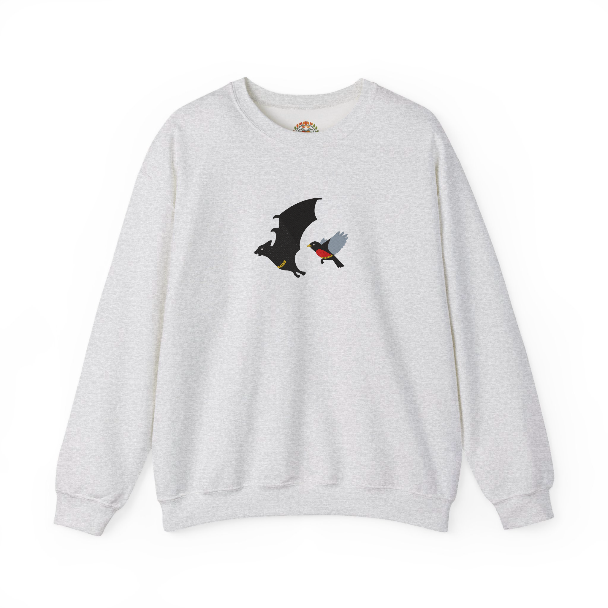 Bat Robin Fighting Crime Embroidery Hoodie | Sweatshirt