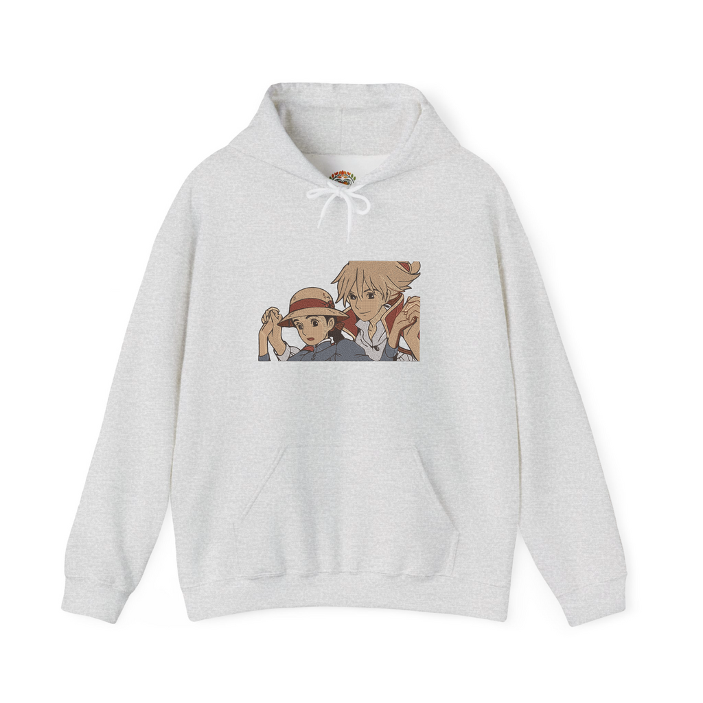 Ghibli Howl's Moving Castle Howl Sophie Embroidery Hoodie | Sweatshirt