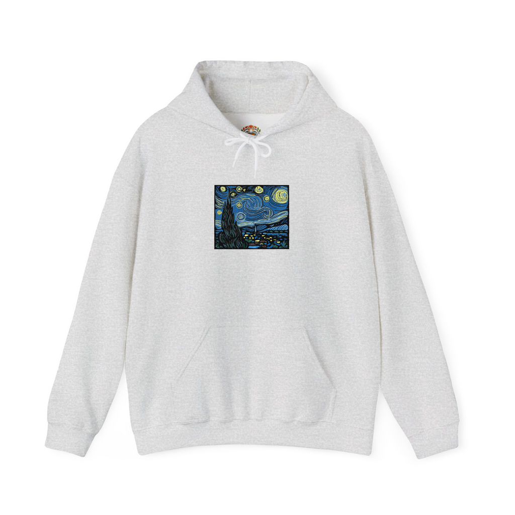 The Starry Night Vincent Van Gogh Embroidered Hoodie | Sweatshirt | T-shirt