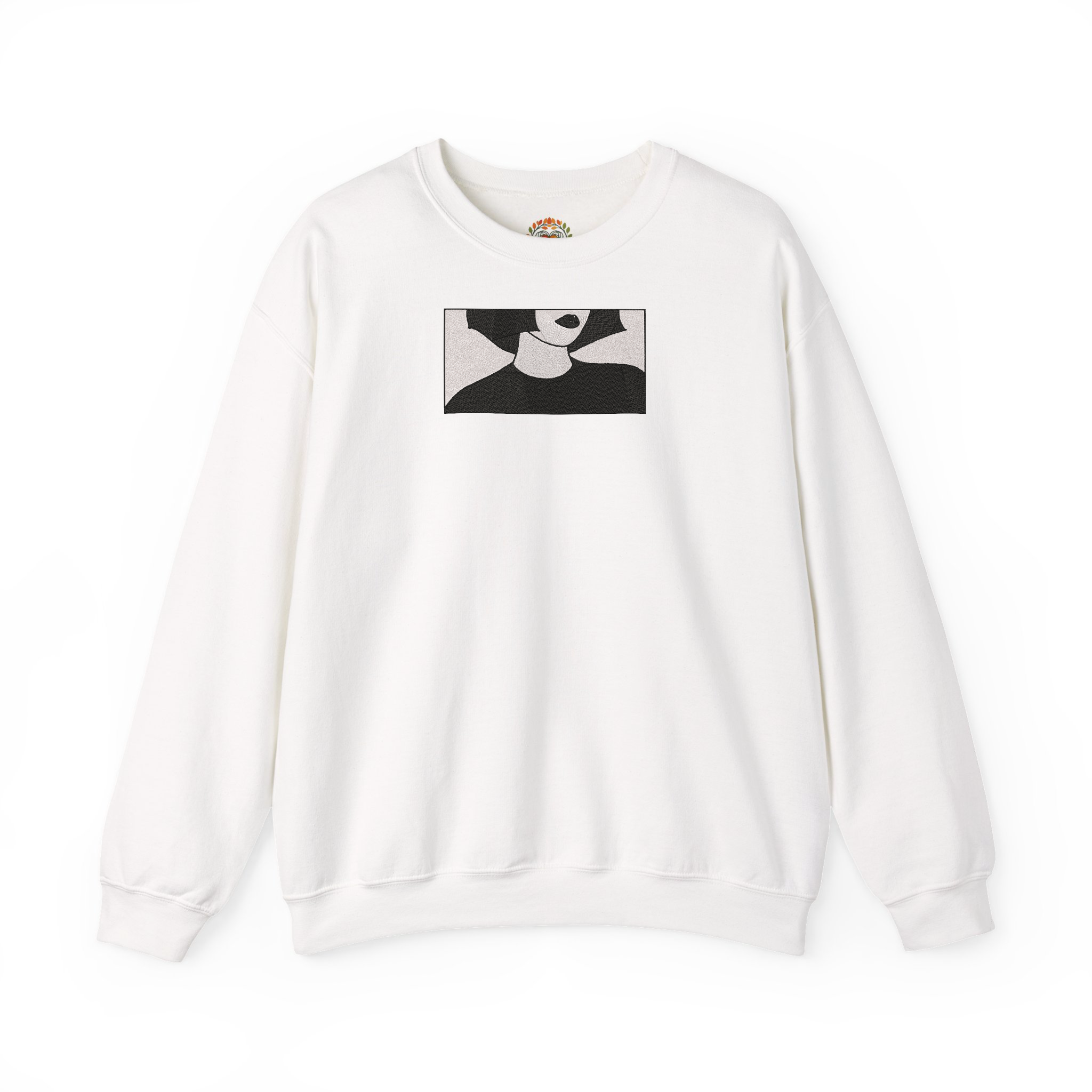 モダンな女性用シルエット刺繍パーカー | スウェットシャツ | Tシャツ