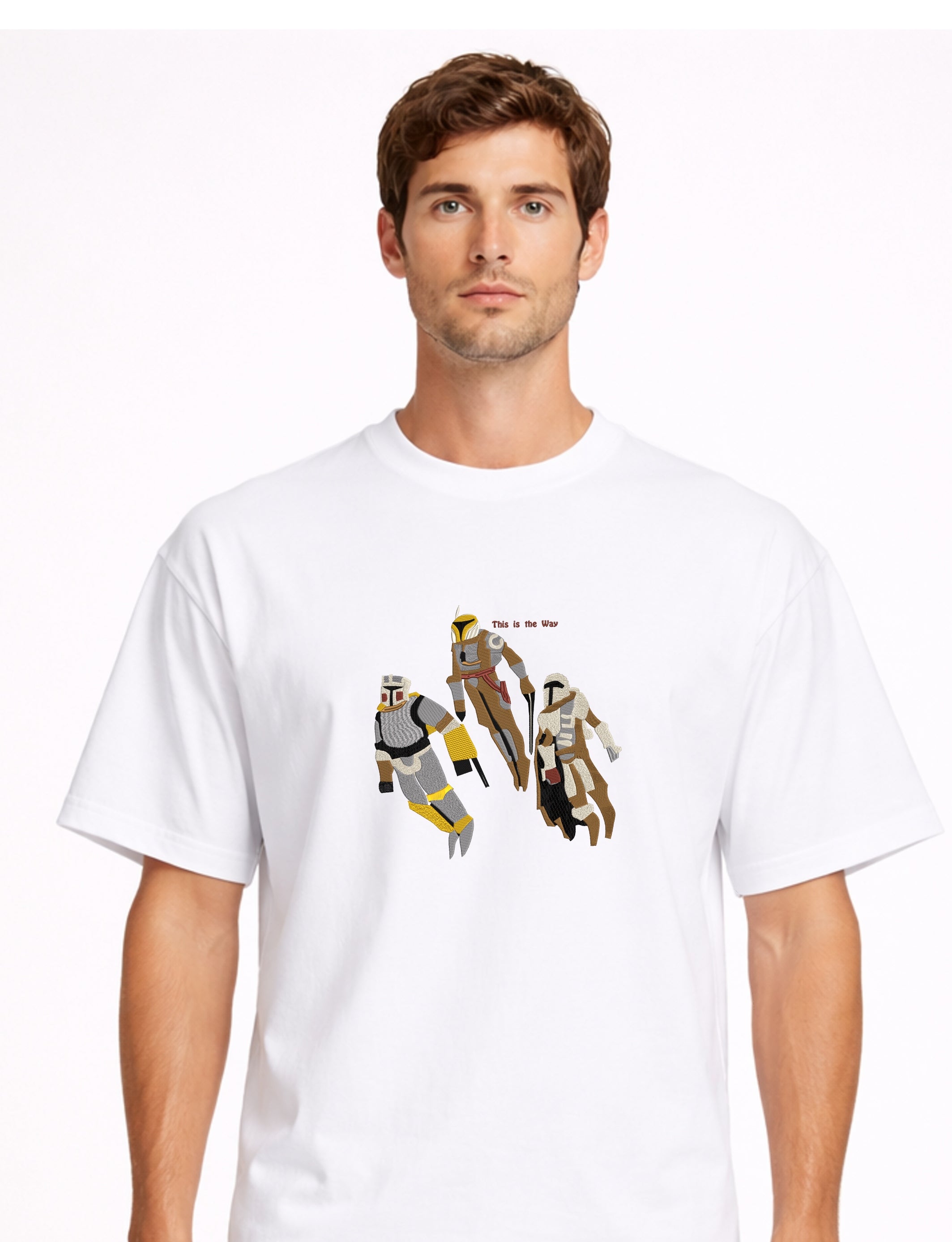 Embroidered This Is The Way Premium Cotton Heavyweight T shirt