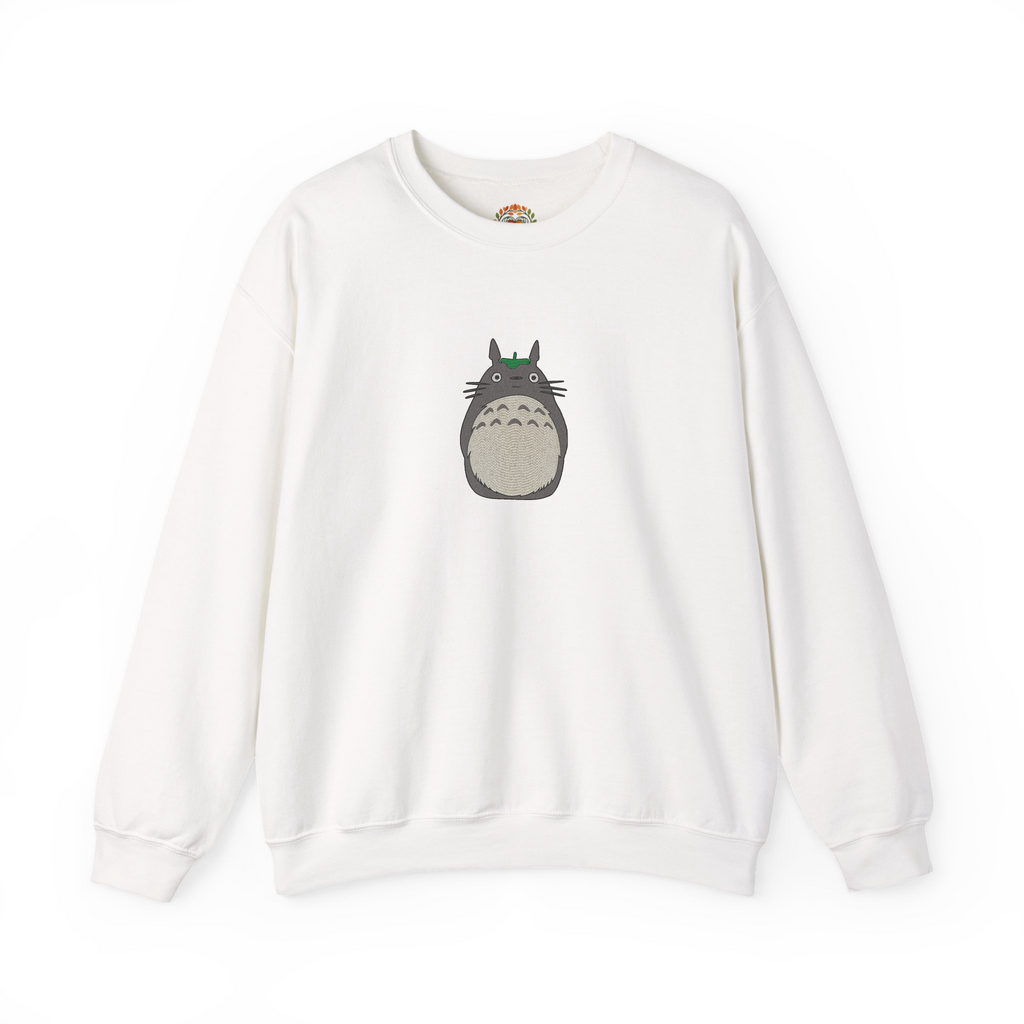 Ghibli Totoro Forest Spirit Embroidery Hoodie | Sweatshirt