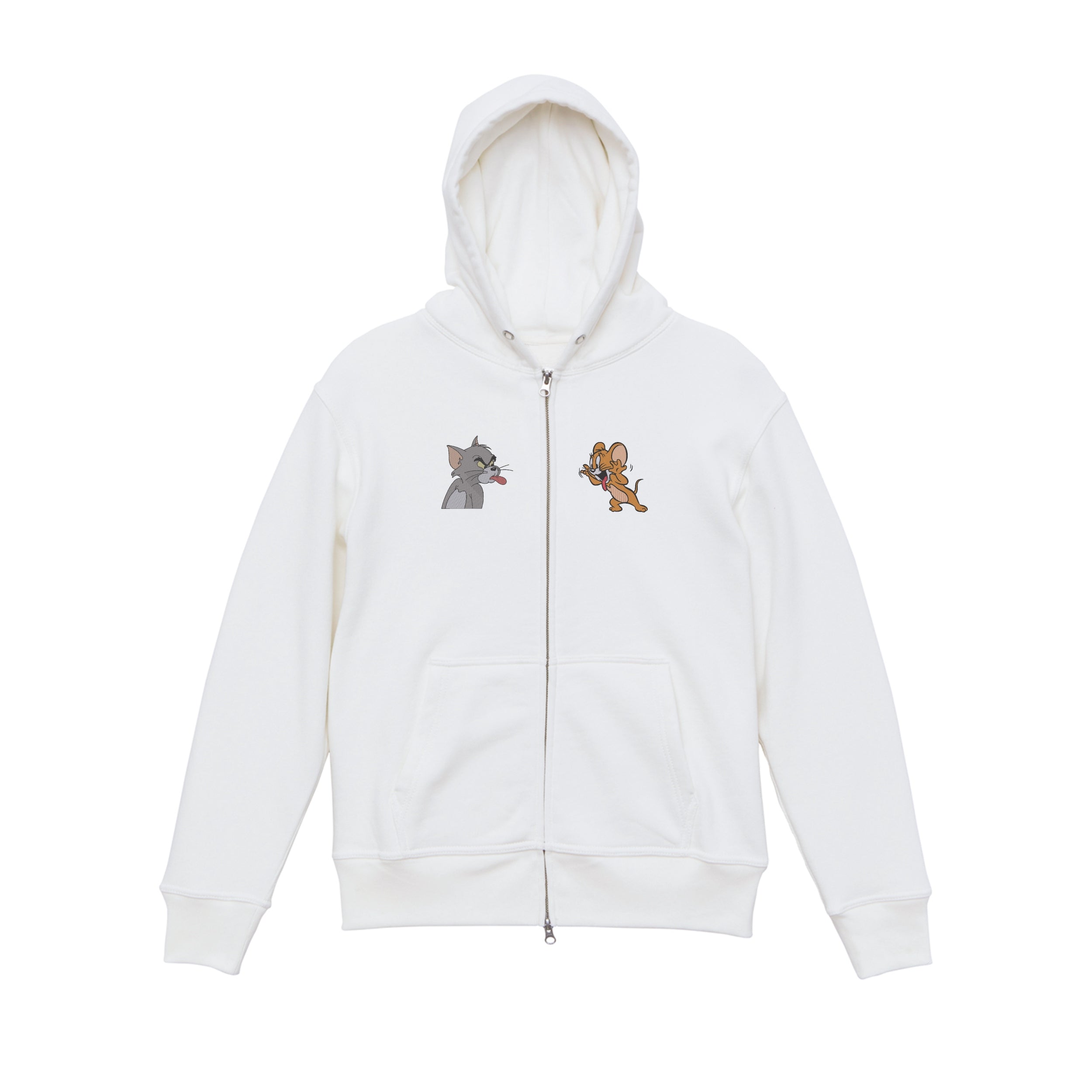 Embroidered Tom & Jerry Hoodie and Sweatshirt