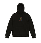 Abstract Tulip Lady Mural Embroidered Heavyweight Hoodie and Sweatshirt