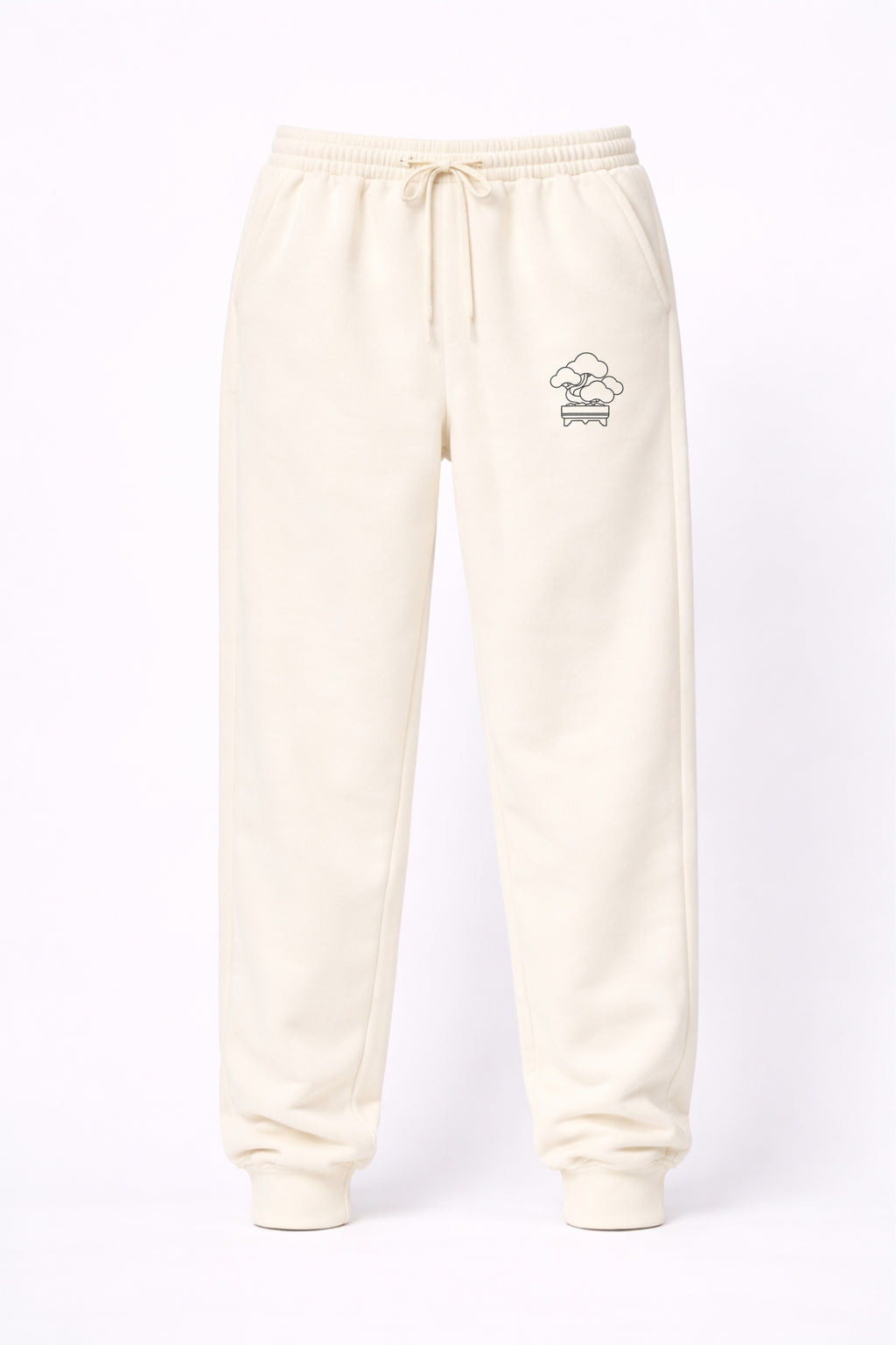Japanese Bonsai | Embroidered 350GSM Cotton Sweatpants