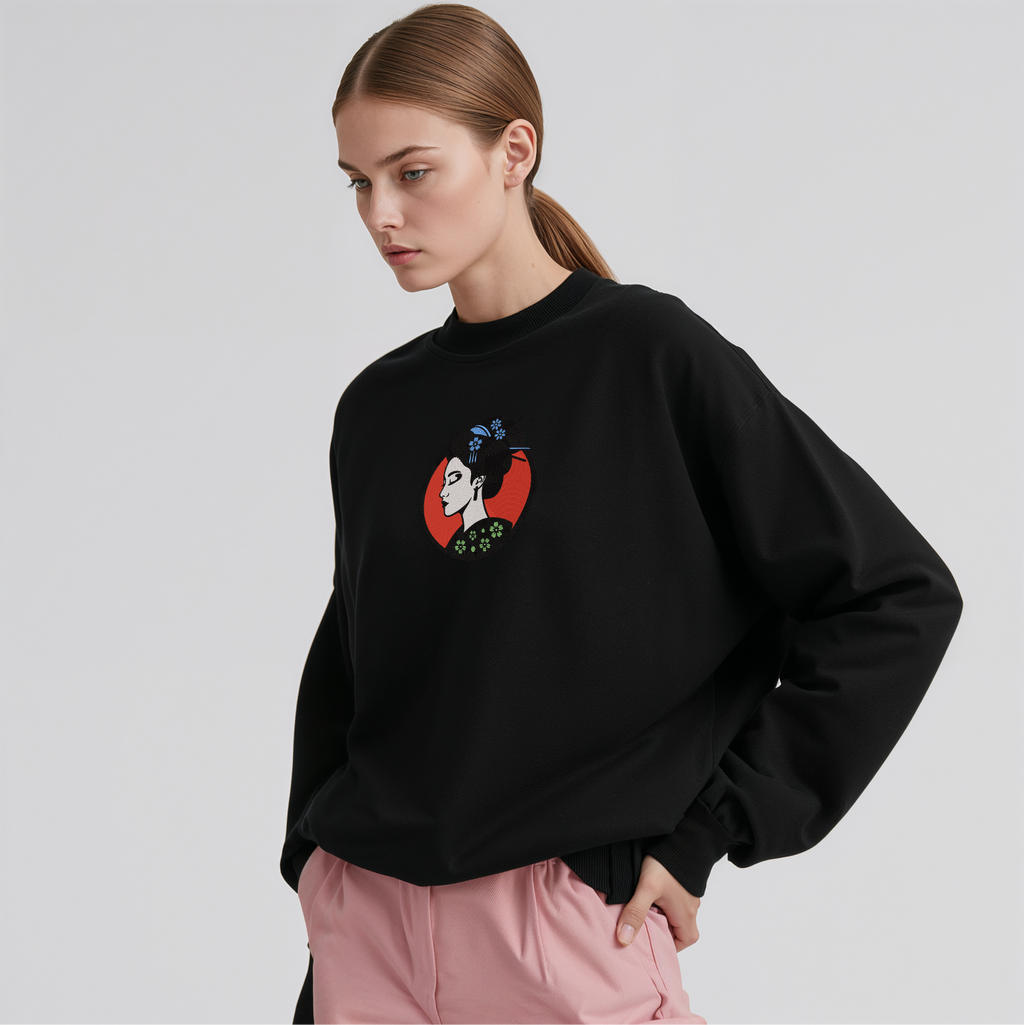 芸者刺繍パーカー | スウェットシャツ