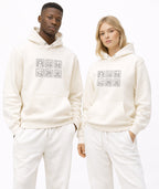 Ocean Animal Stamp Marine Embroidered Heavyweight 450 GSM Cotton Hoodie Sweatshirt