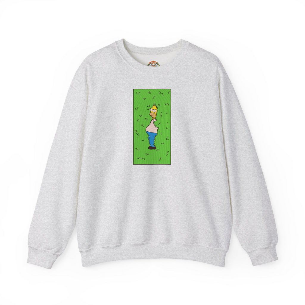 Homer Simpson Hiding in Bush Embroidery Hoodie | Sweatshirt | T-shirt