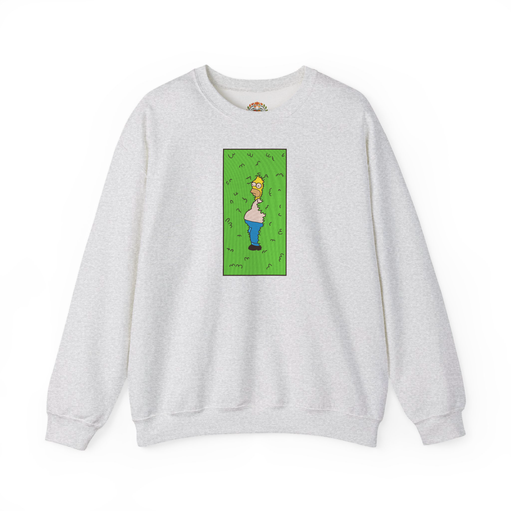 Homer Simpson Hiding in Bush Embroidery Hoodie | Sweatshirt | T-shirt