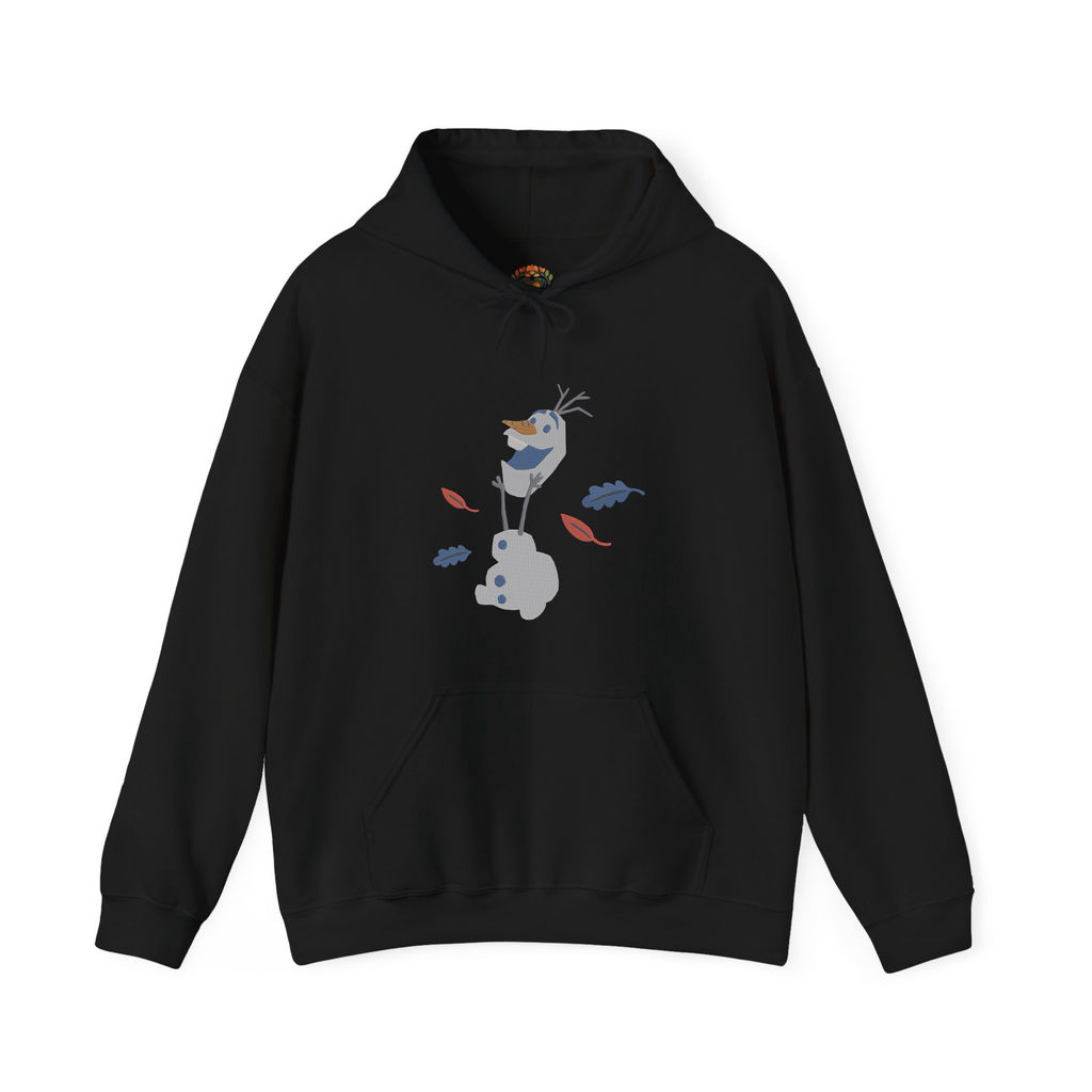 Olaf Frozen Playing with Head Embroidery Hoodie | Sweatshirt | T-shirt