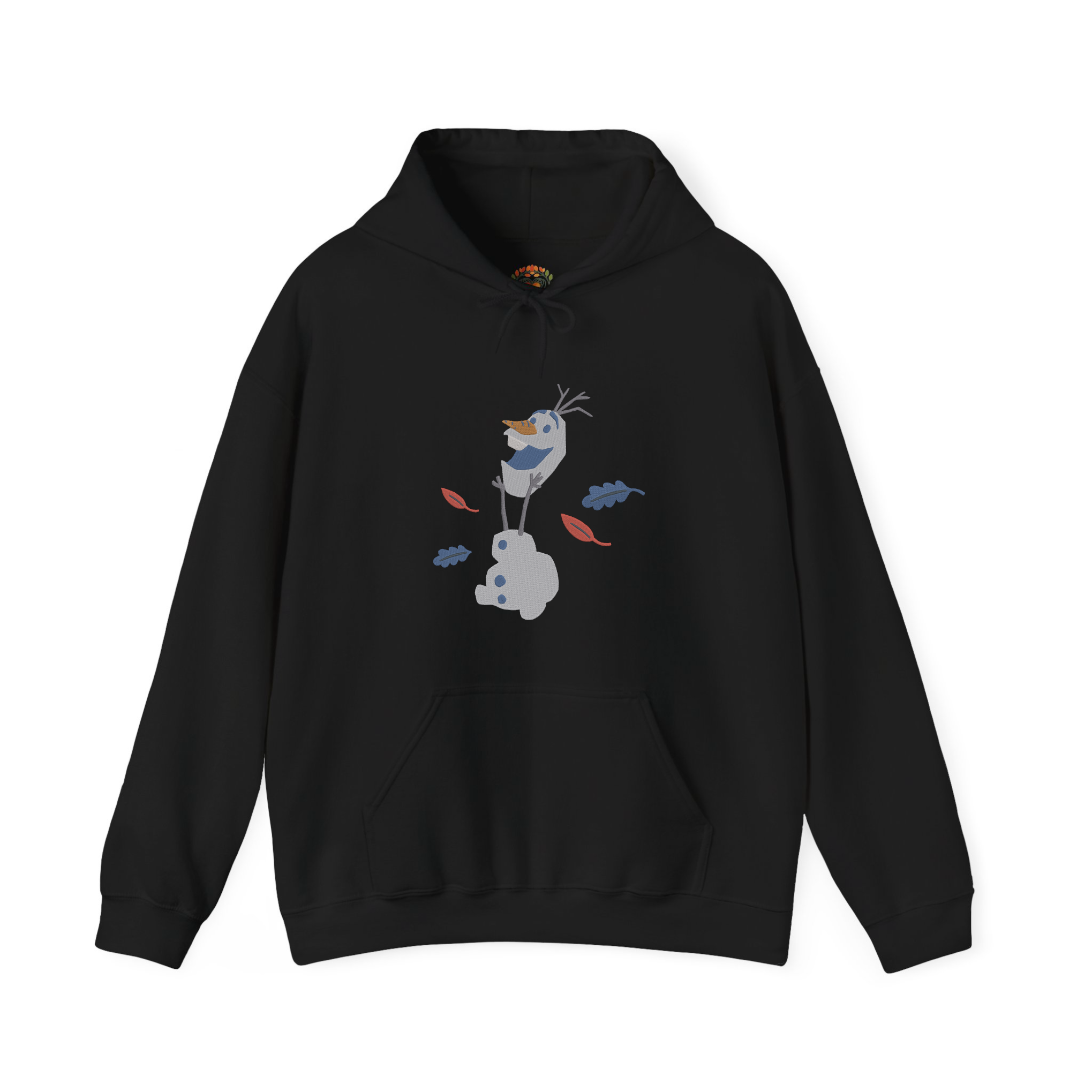 Olaf Frozen Playing with Head Embroidery Hoodie | Sweatshirt | T-shirt
