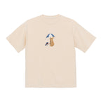 Bunny & Robin Embroidered 250 GSM Organic Cotton T shirt | Adults and Kids Matching Set