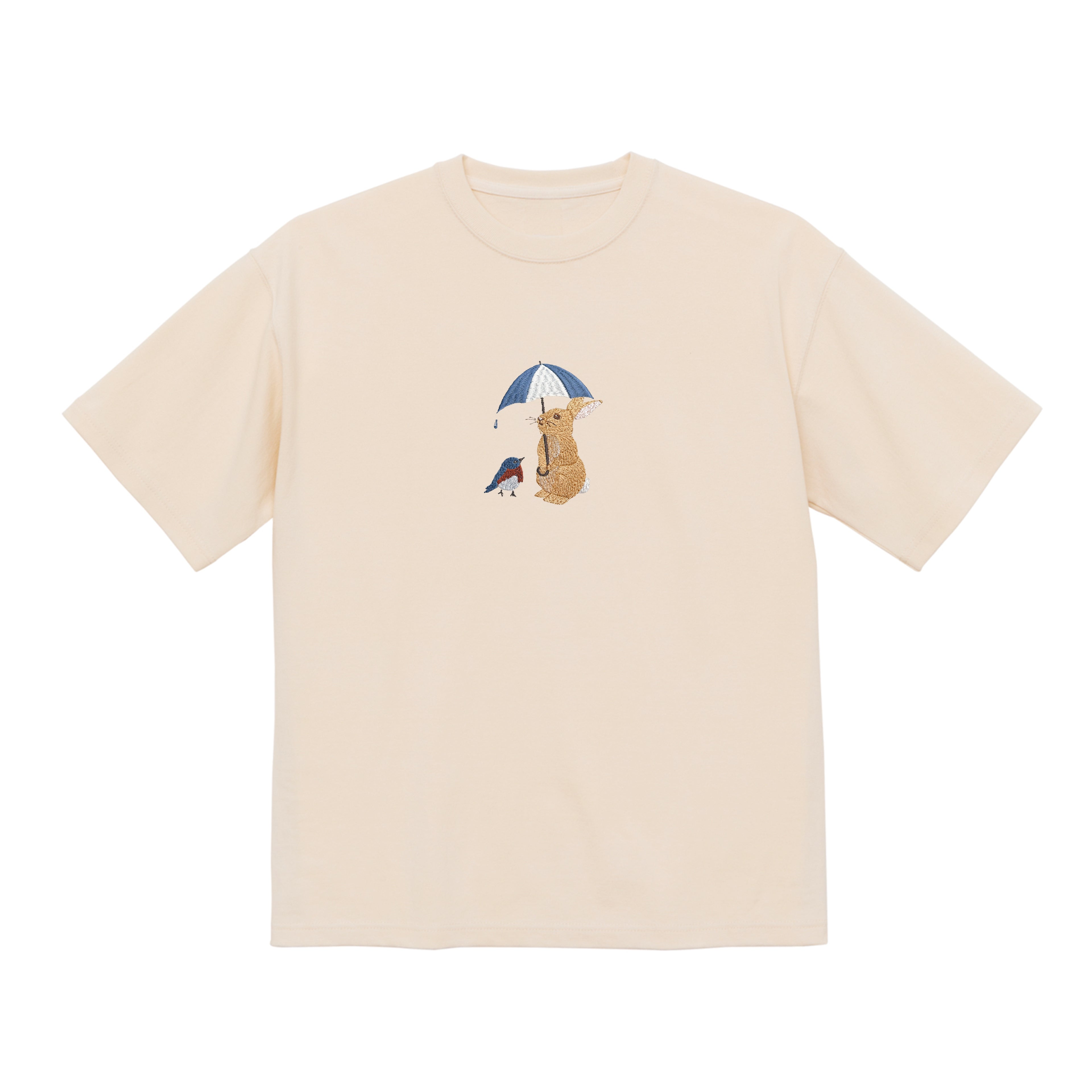 Bunny & Robin Embroidered 250 GSM Organic Cotton T shirt | Adults and Kids Matching Set