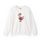 Silly Santa Goose Christmas Embroidery Hoodie | Sweatshirt | T-shirt