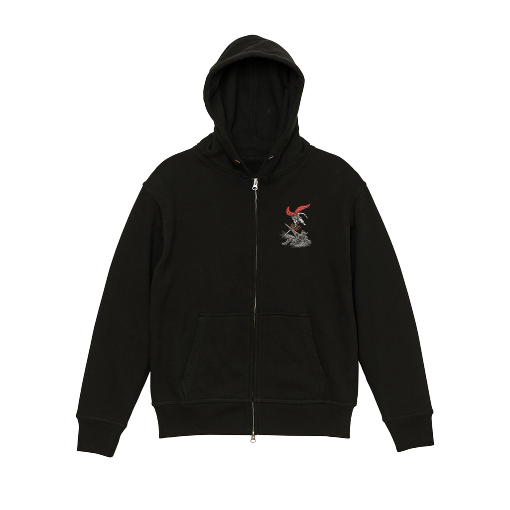 Sudadera con capucha y sudadera pesada bordada de Demon Slayer japonesa