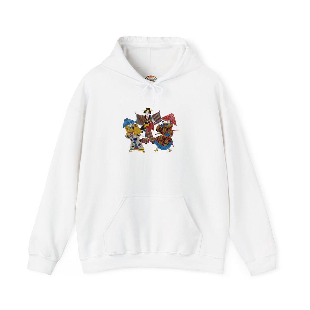 Embroidered Geisha Kabuki Japanese Streetwear Hoodie and Sweatshirt
