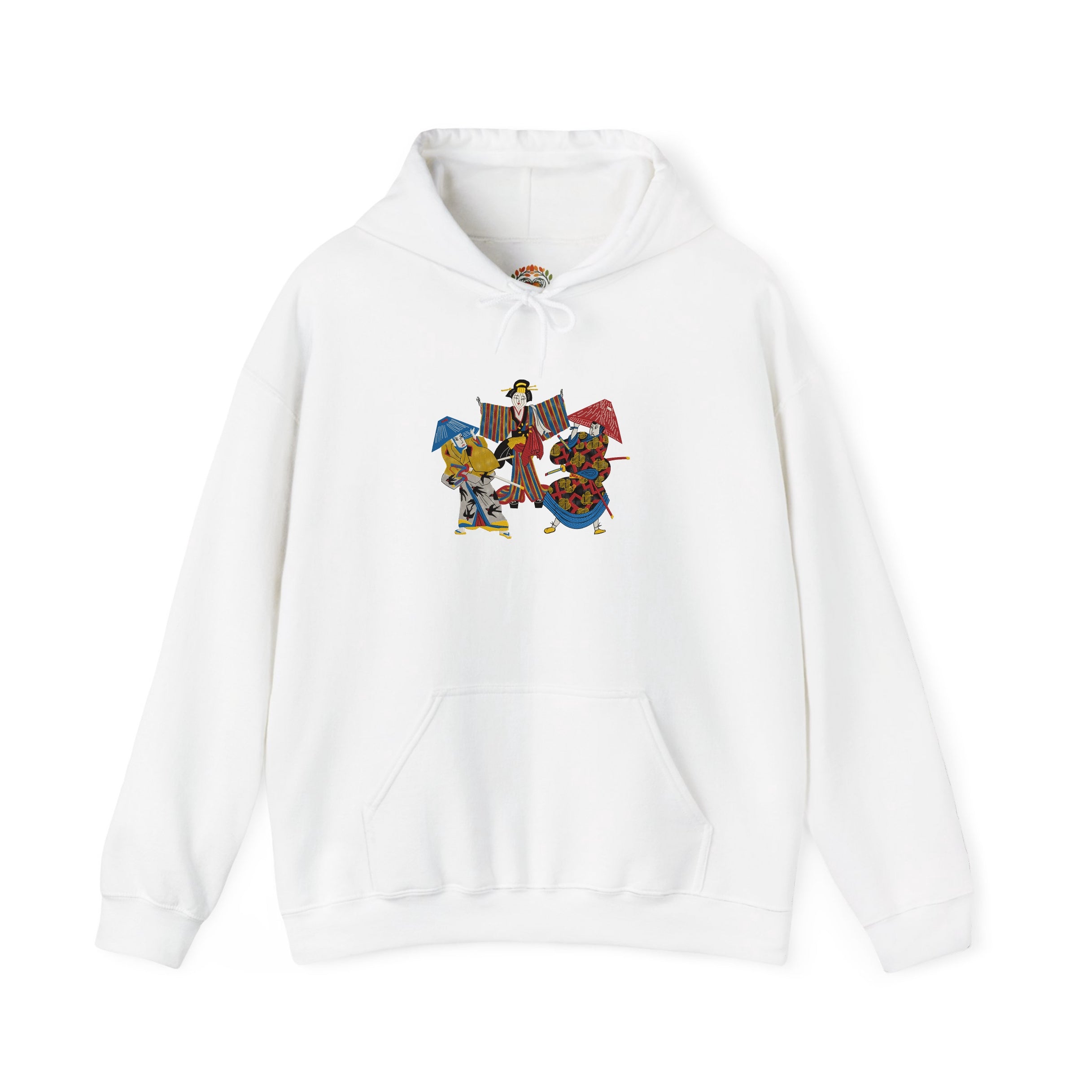 Embroidered Geisha Kabuki Japanese Streetwear Hoodie and Sweatshirt