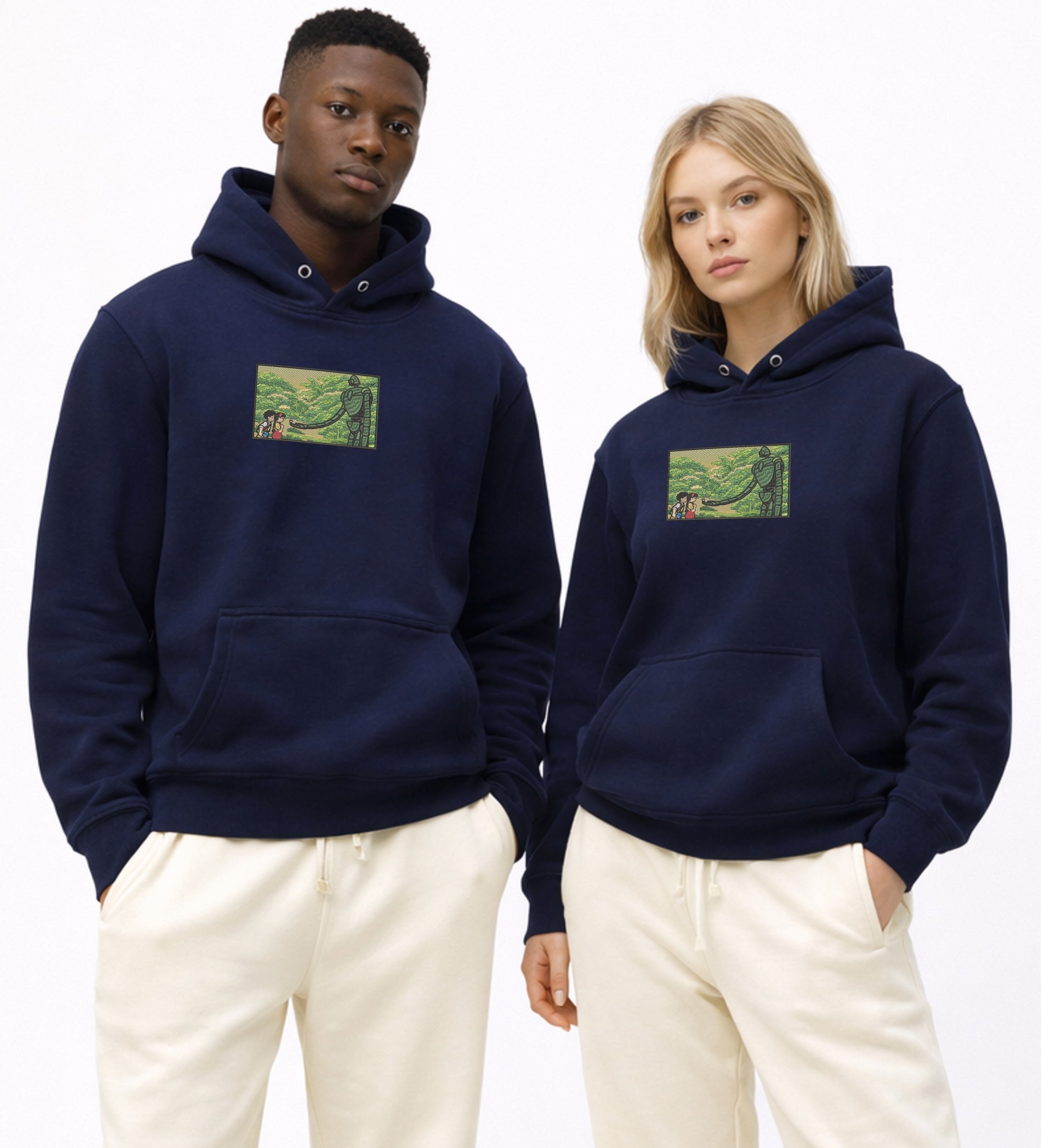 Embroidered Garden of Eden Hoodie Mecha Automata Heavyweight Hoodie and Sweatshirt