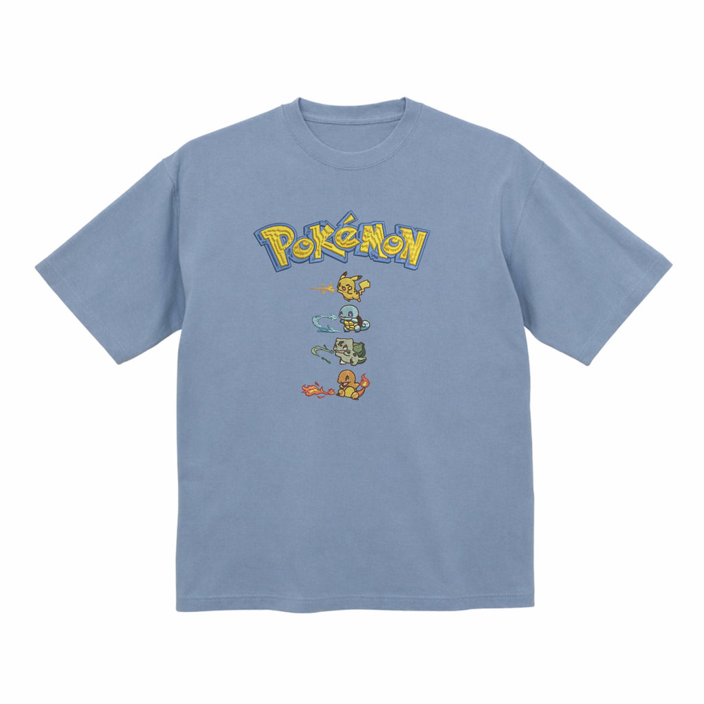 Pokemon Avatar Benders Style Embroidered Premium T shirt
