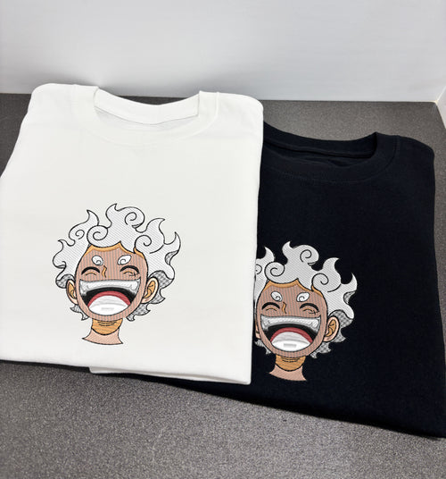 Joy Boy Gear 5 Monkey D Luffy Embroidered Premium T Shirt