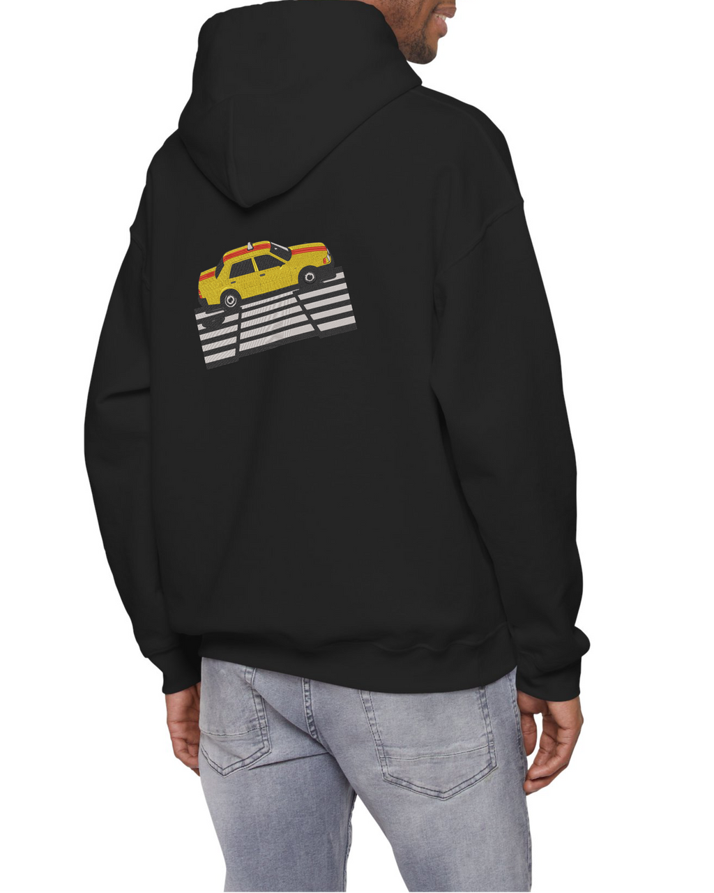 Tokyo Yellow Taxi Shibuya Crossing Embroidery Hoodie | Sweatshirt