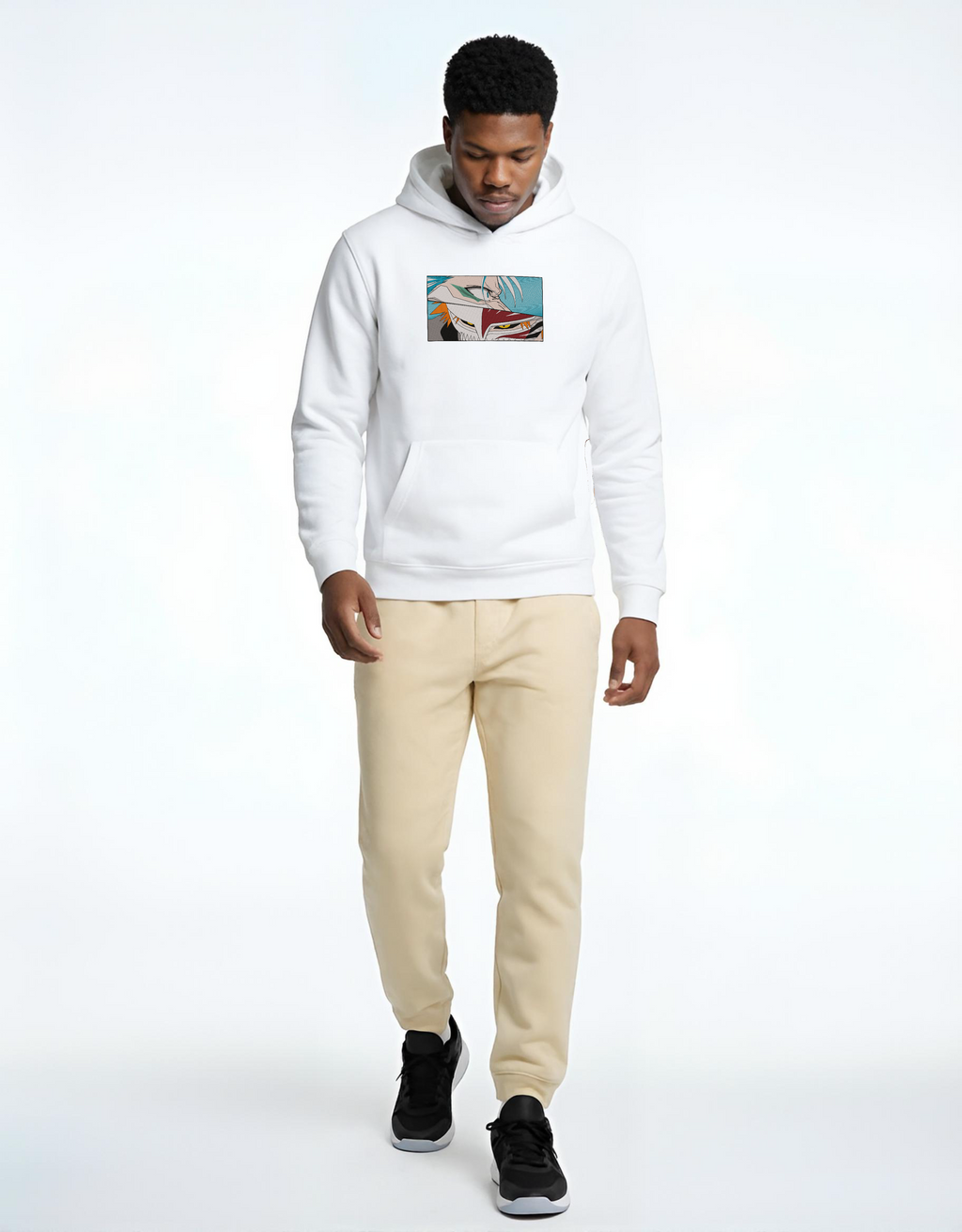 Ichigo vs Grimmjow Bleach Embroidered Hoodie | Sweatshirt | T-shirt