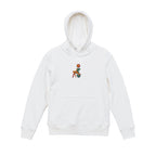 Abstract Tulip Lady Mural Embroidered Heavyweight Hoodie and Sweatshirt