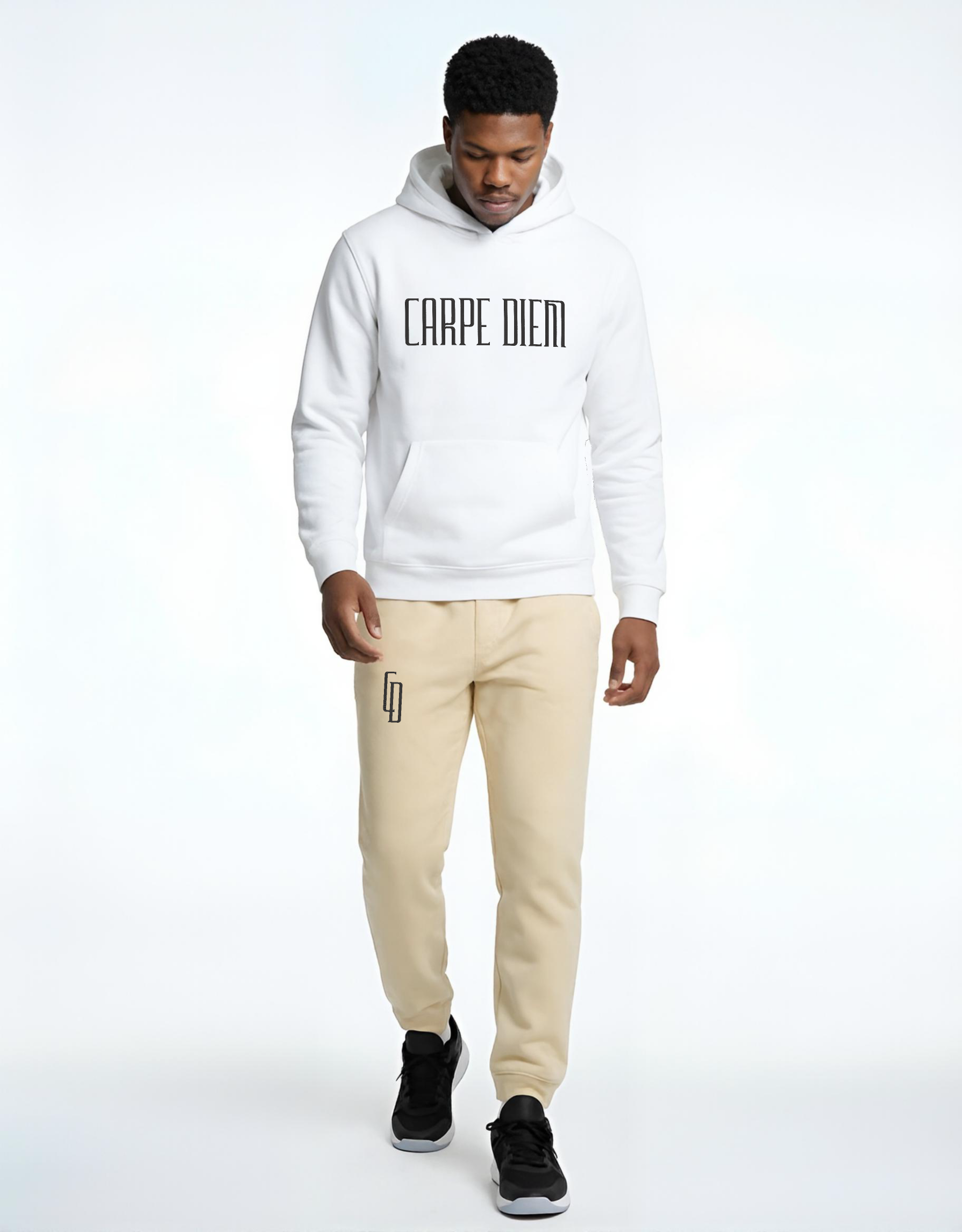 Carpe Diem Seize The Day Embroidered Sweatpants