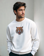 Bengal Tiger Roar Embroidery Hoodie | Sweatshirt