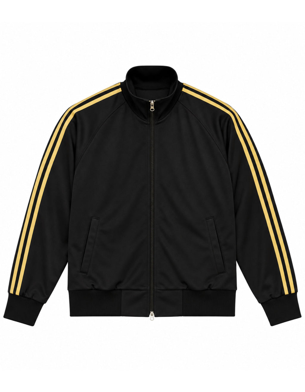 Two Piece Dual Zip Track Jacket & Pants Set – Pair of Jacket & Pant Tracksuit with Side Stripes