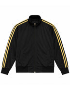 Two Piece Dual Zip Track Jacket & Pants Set – Pair of Jacket & Pant Tracksuit with Side Stripes