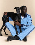 Two Piece Dual Zip Track Jacket & Pants Set – Pair of Jacket & Pant Tracksuit with Side Stripes