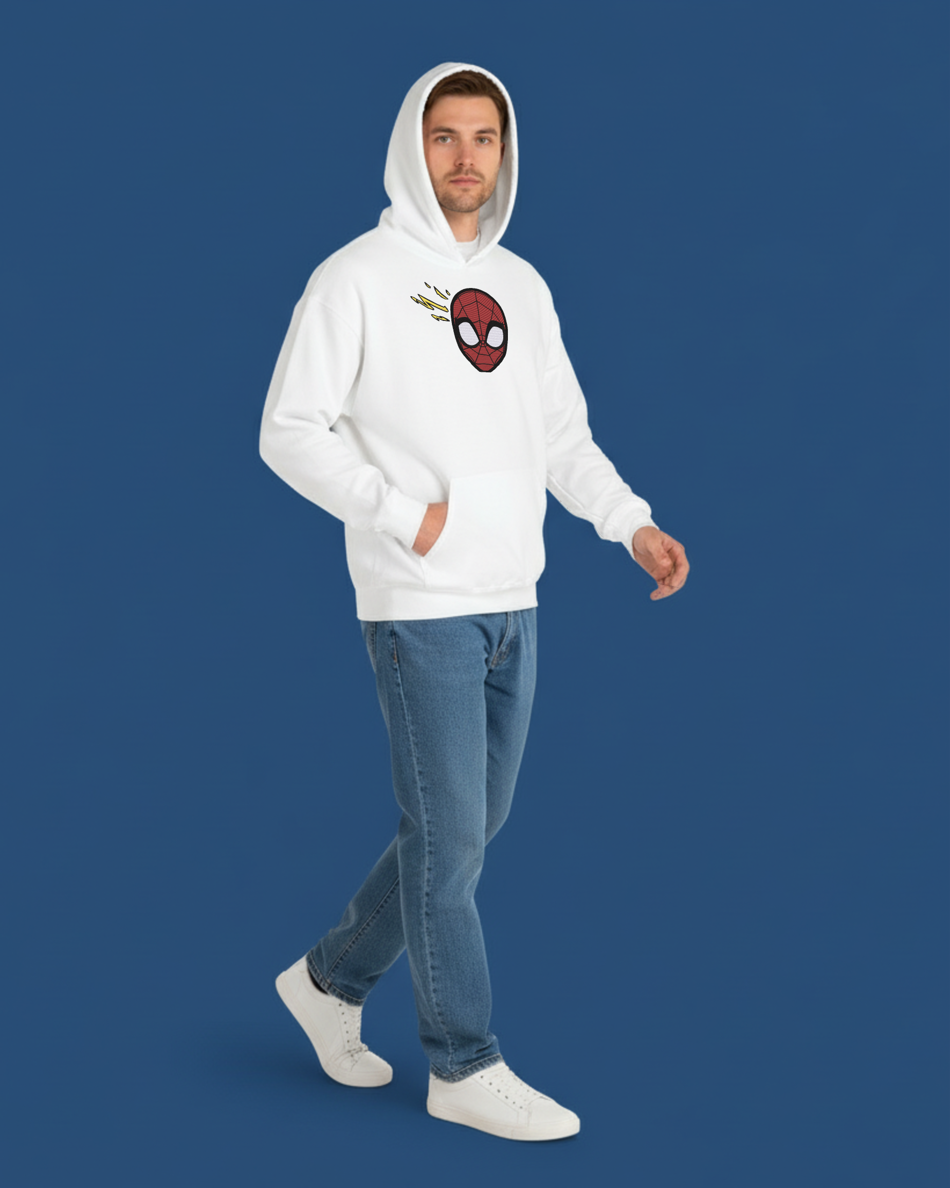 SpiderMann Embroidery Hoodie | Sweatshirt | T-shirt