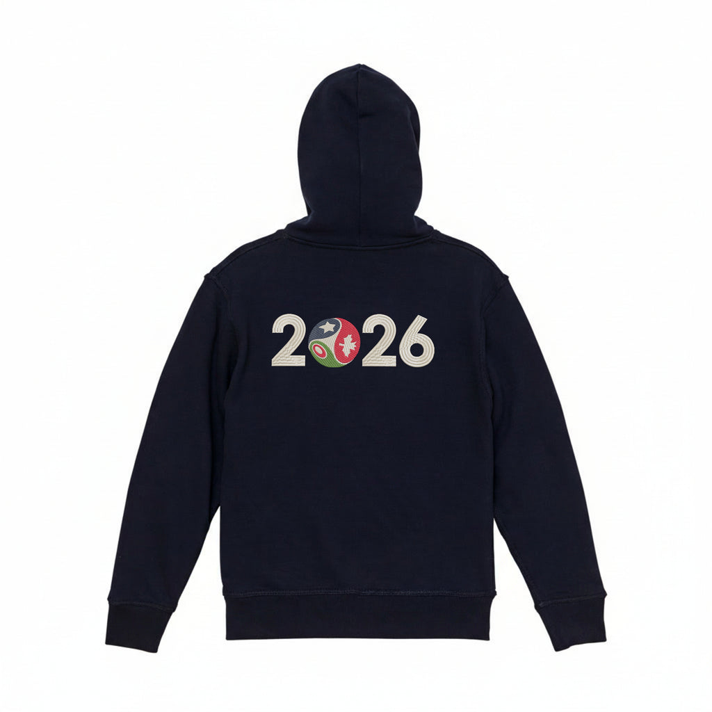 FIFA WORLDCUP 2026 Embroidered Heavyweight 450 GSM Cotton Hoodie Sweatshirt
