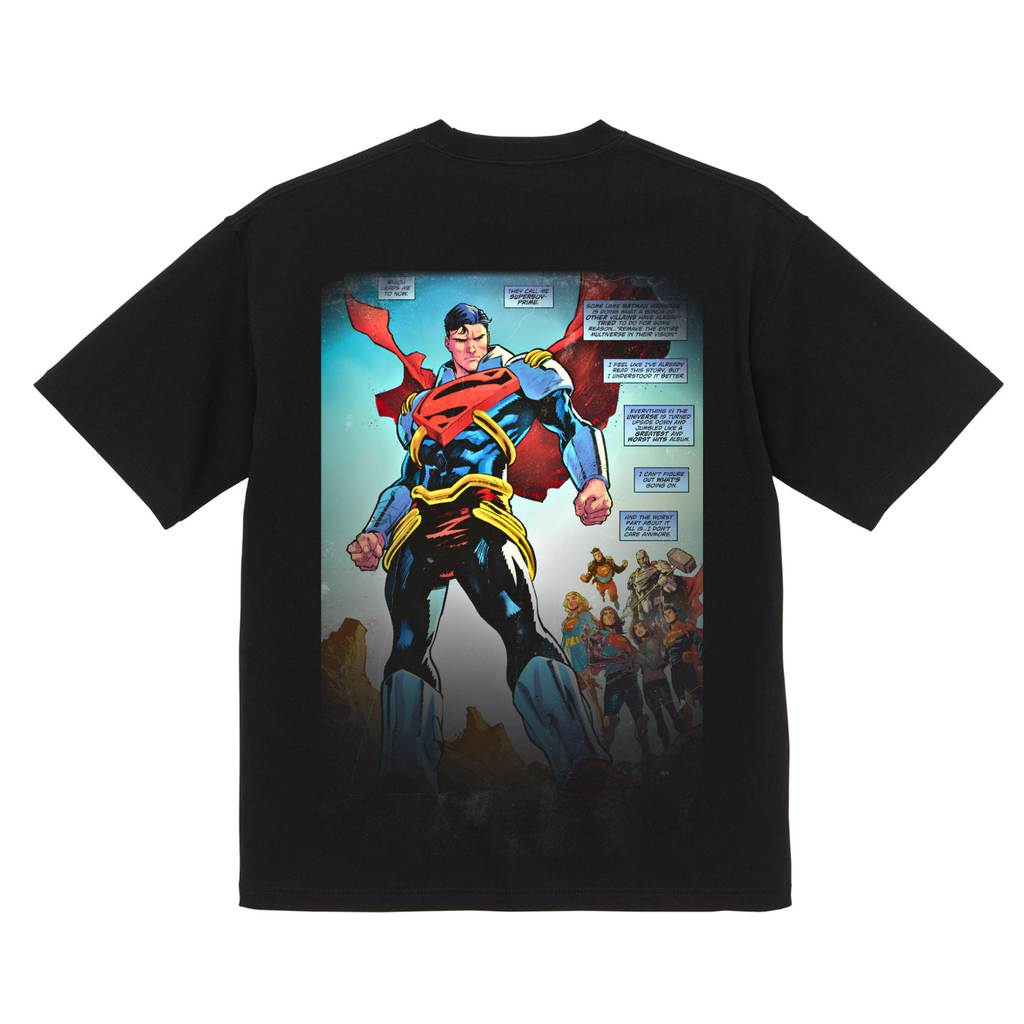 Vintage Superboy Prime Death Metal Dark DC Comics Graphic T Shirt Organic Cotton 200GSM