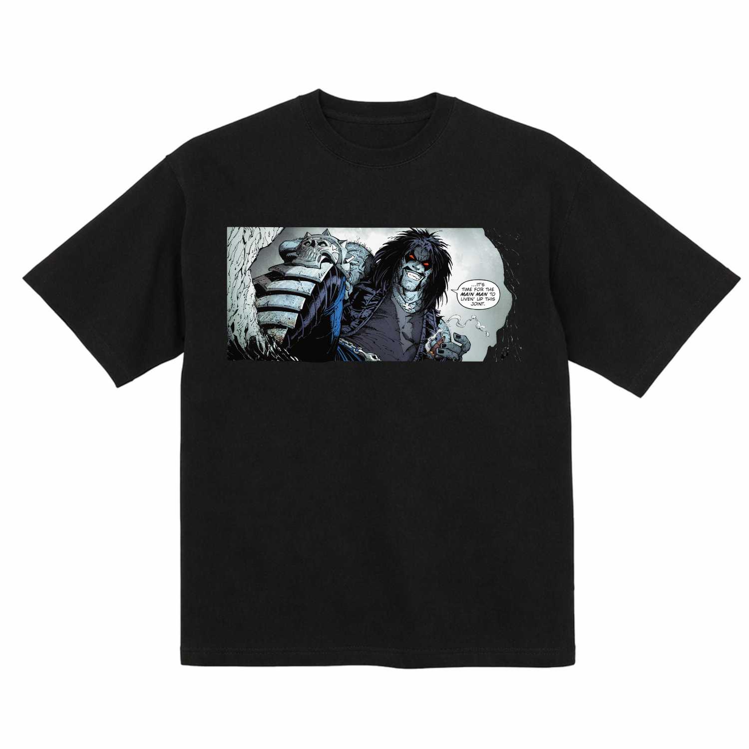 Camiseta de algodón orgánico Superman Lobo Death Metal Dark Knights DC Comics
