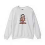 Vintage Cartoon Comic Sketchy Garfield Scribble Cat Embroidery Hoodie | Sweatshirt | T-shirt
