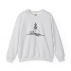 Sudadera con capucha y bordado de carpa, pino, fogata y lago | Sudadera | Camiseta
