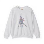 Dance Couple Silhouette Rainbow Striped Retro Disco Dancers Embroidery Hoodie | Sweatshirt | T-shirt