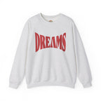 DREAMS Retro Red Typography Embroidery Hoodie | Sweatshirt