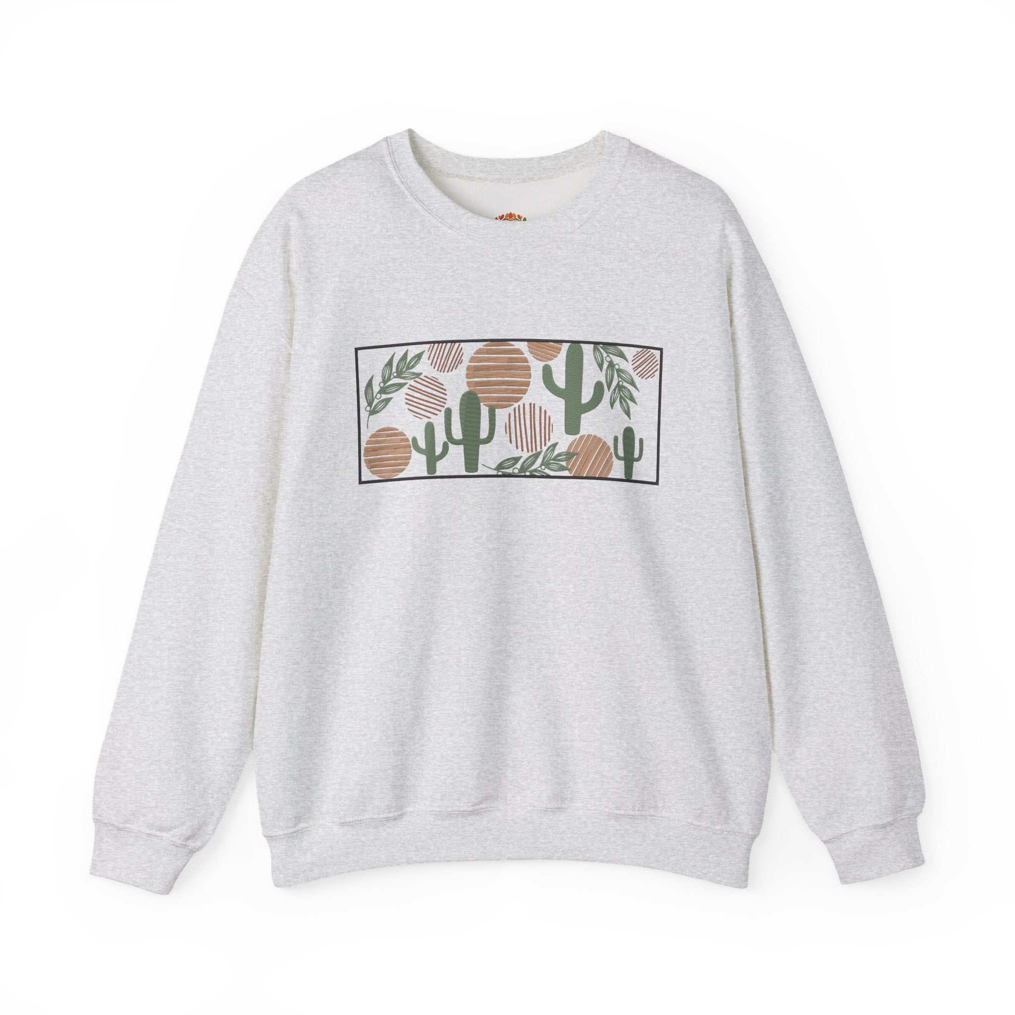 Boho Desert Cactus Southwestern Botanical Illustration Embroidery Hoodie | Sweatshirt