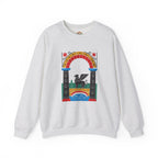 Mythical Mosaic Retro Arch Pegasus Embroidery Hoodie | Sweatshirt
